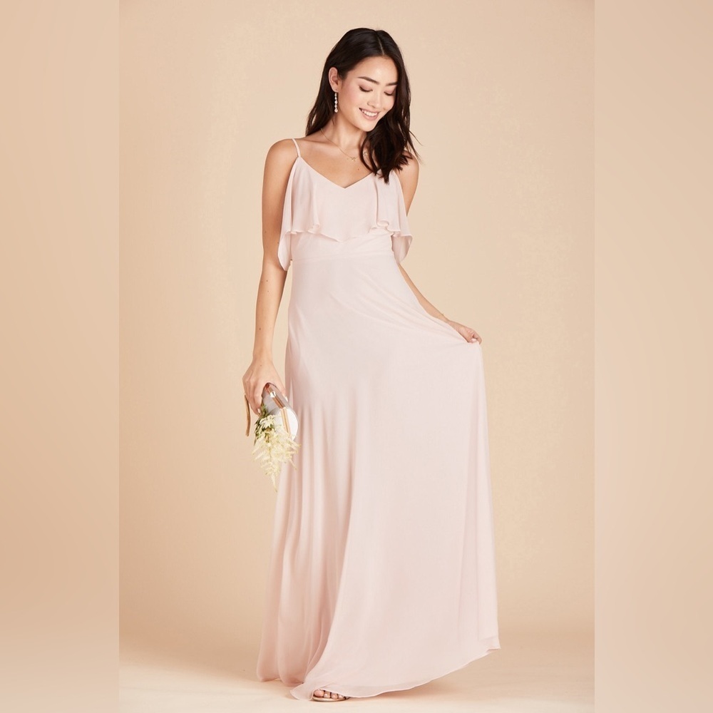 Birdy Grey Jane Dress in Chiffon Pale Blush